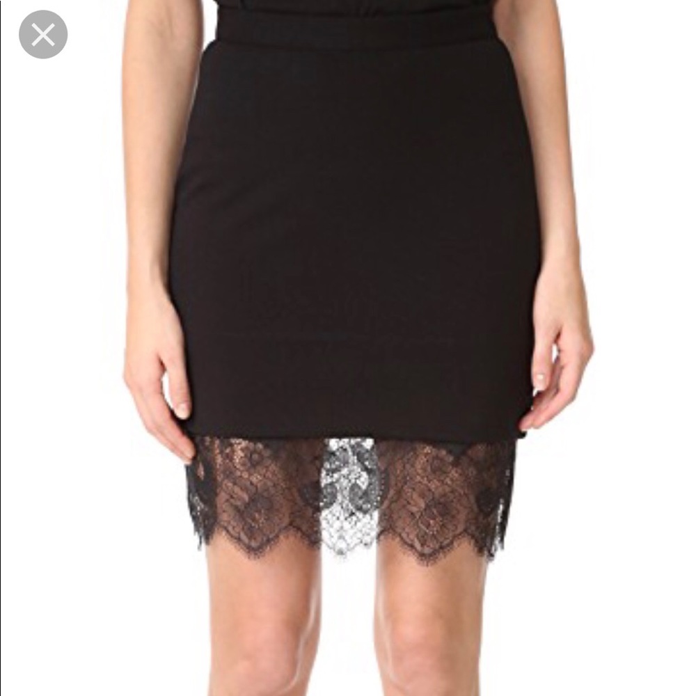 Carven Lace Skirt, S